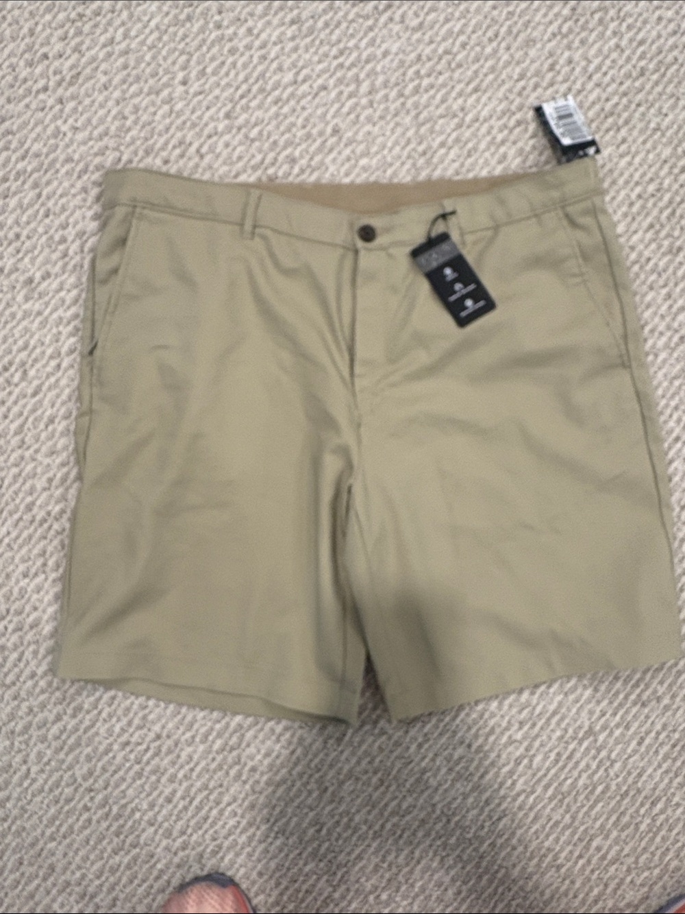 Alfani Men's Flat-Front Tan Shorts